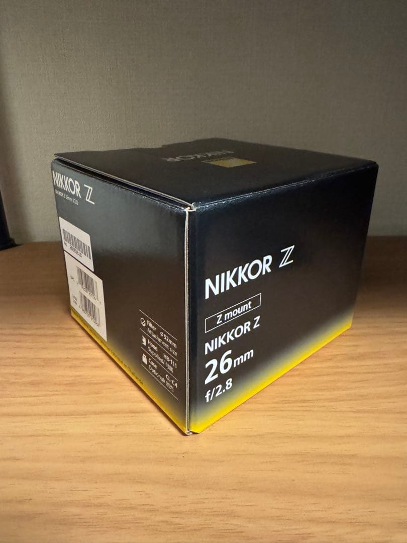 【ほぼ未使用】 Nikon Nikkor Z 26mm f2.8【防湿庫保管】