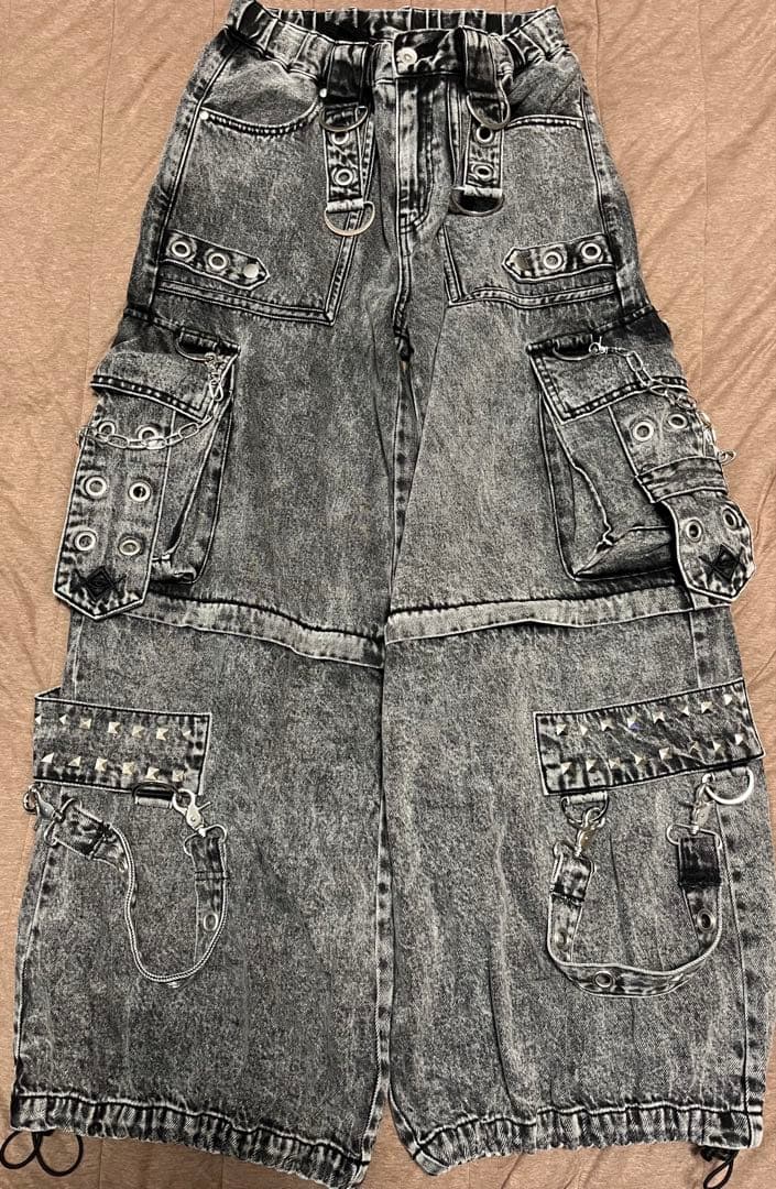 REFLEM/レフレム　2WAYワイドデニムカーゴパンツ