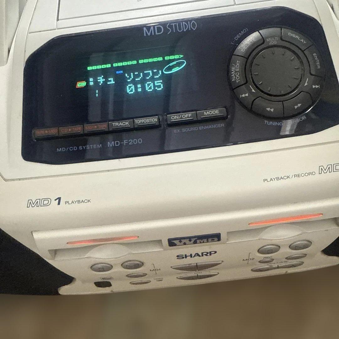 SHARP MD-F200 MD-STUDIO MD再生・CD・ラジオ コンポ