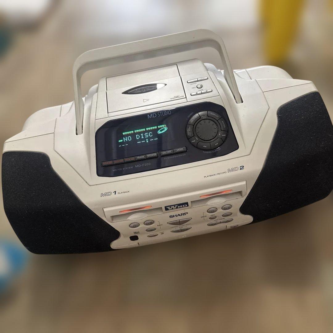 SHARP MD-F200 MD-STUDIO MD再生・CD・ラジオ コンポ