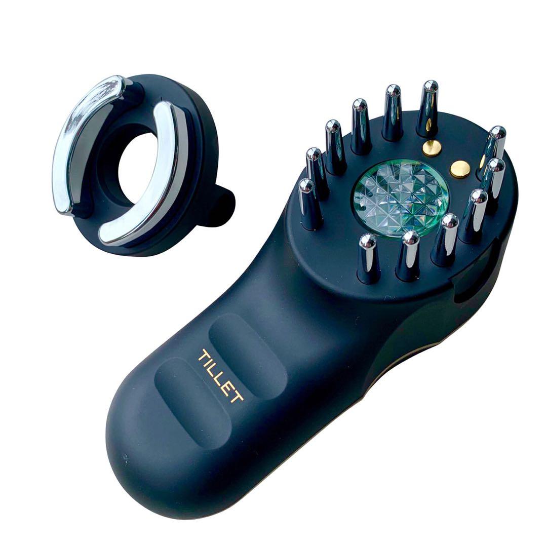 フェイス＆ヘアトリートメント機器TILLET（ブラック）【日本製】