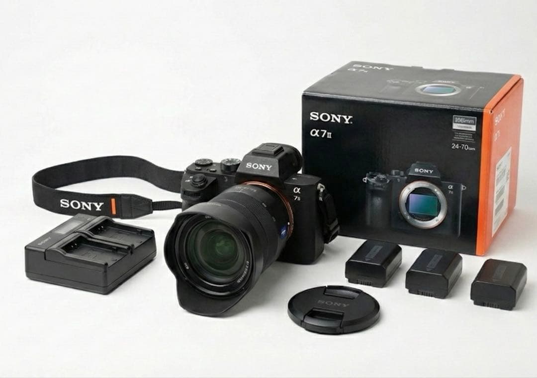 【すぐ撮れる】SONY α7II + ZEISS 24-70mm F4セット
