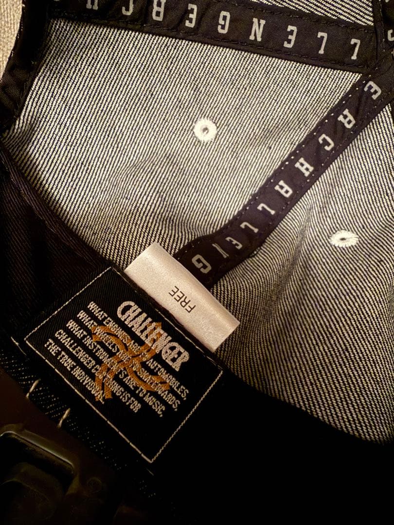 CHALLENGER チャレンジャー　デニムキャップ ブラック