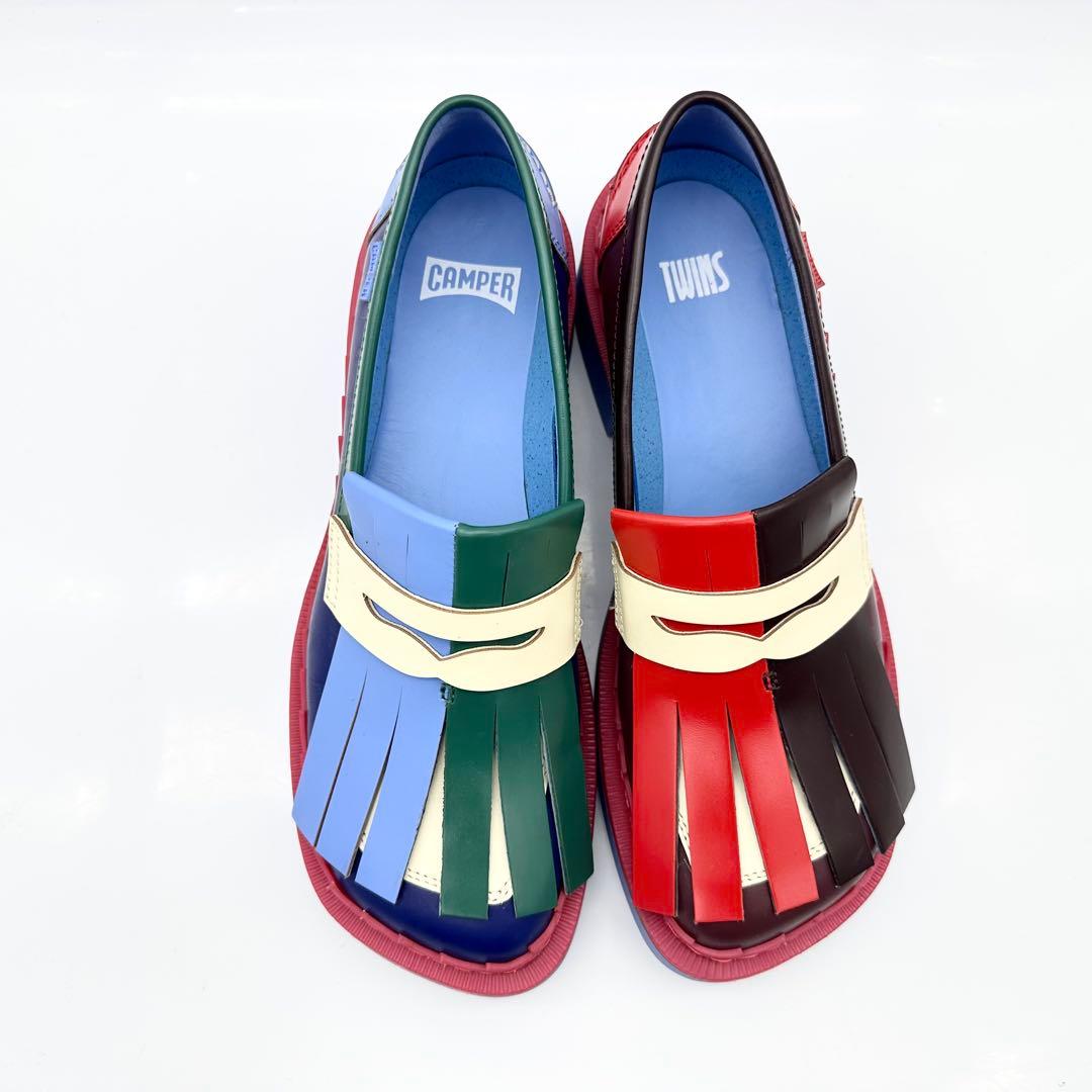 【極美品】カンペール テイラー タッセルローファー マルチカラー ツインズ