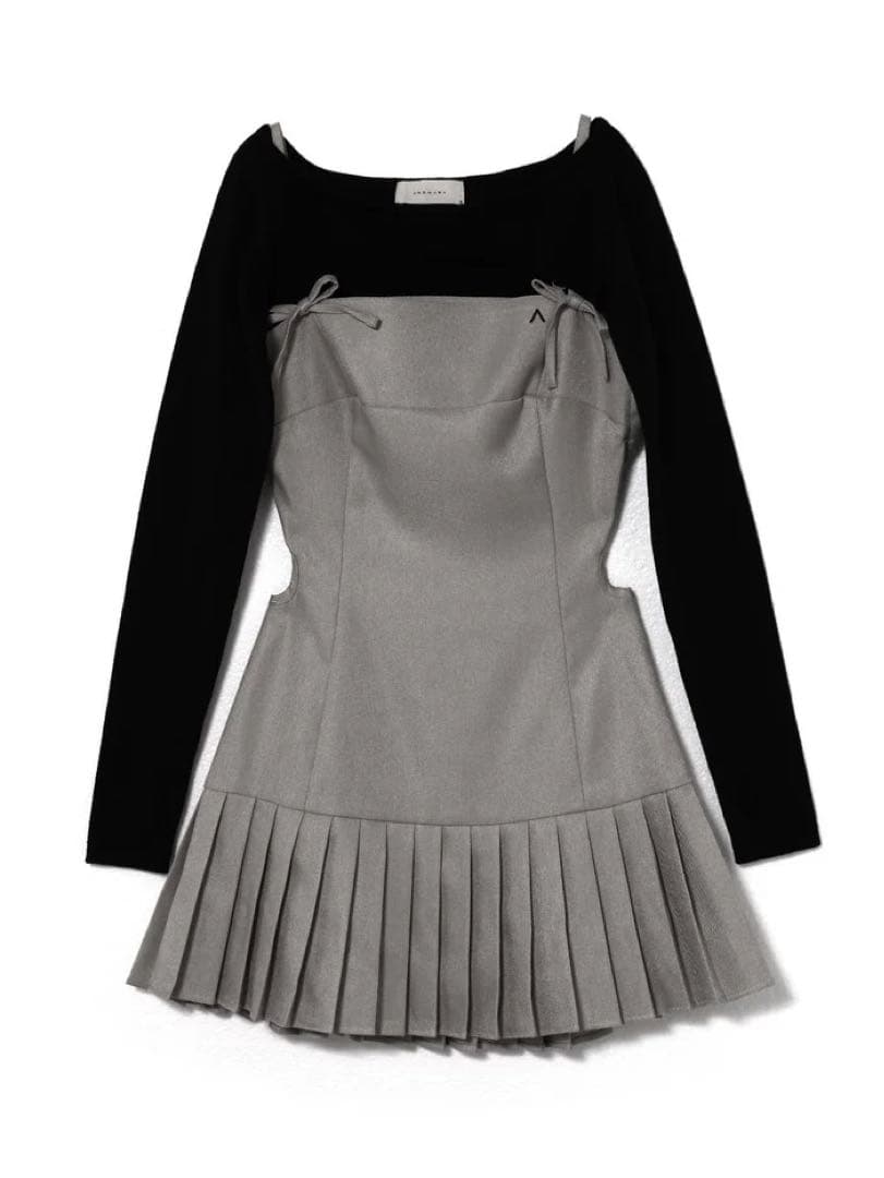 s*u様 Karen knit set mini dress Gray S AN