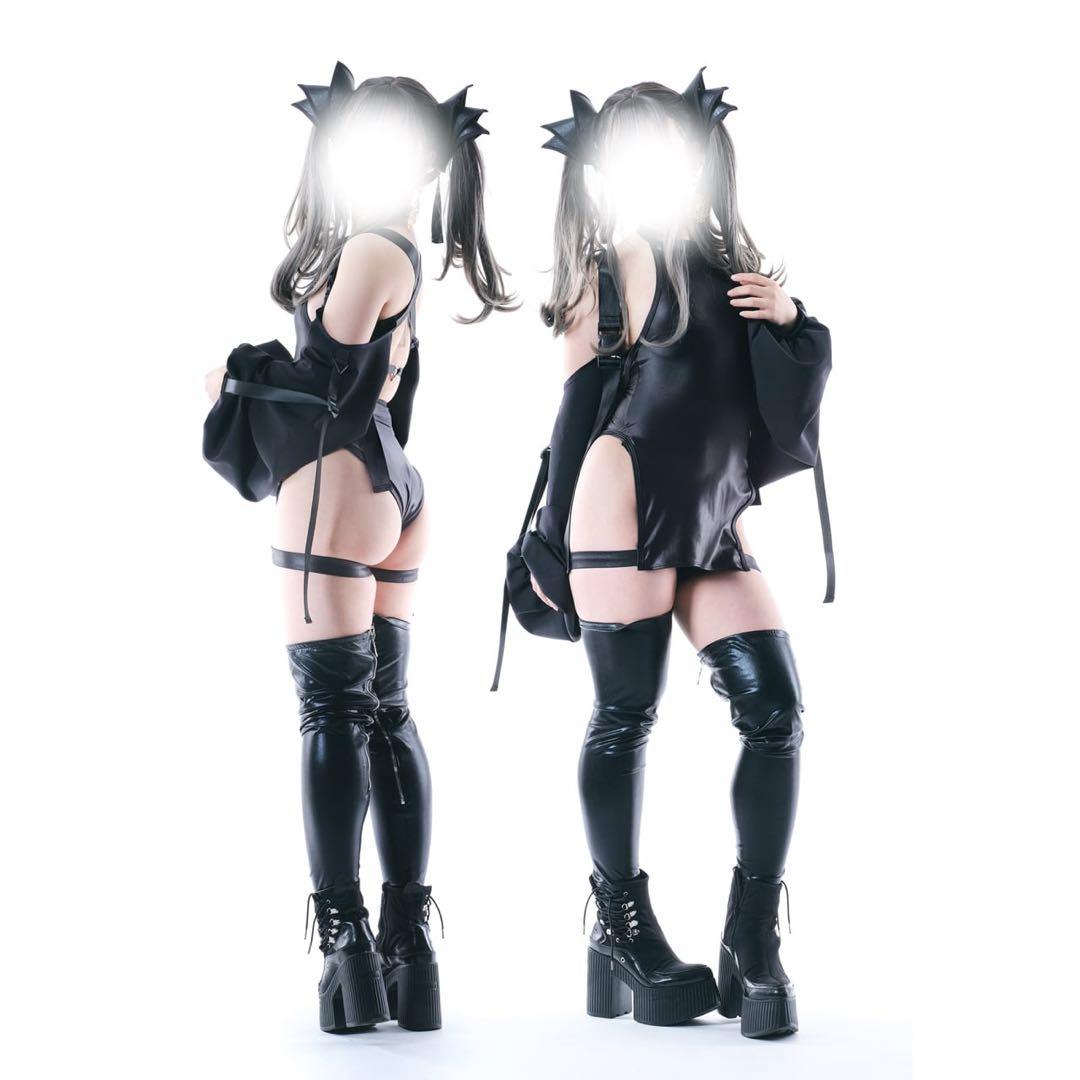 【1回撮影のみ着用】M企画 サイバーチャイナ（黒）