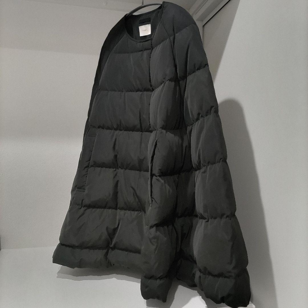 【美品】LE PHIL ルフィル パッフィーダウン ケープ ポンチョ 黒 0