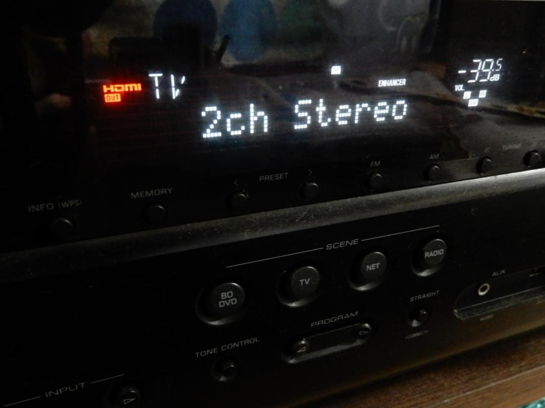 YAMAHA AVレシーバー RX-V385 ブラック (中古)