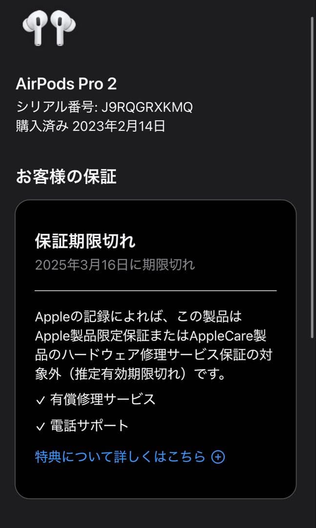 Apple AirPods Pro第2世代(Lightning)