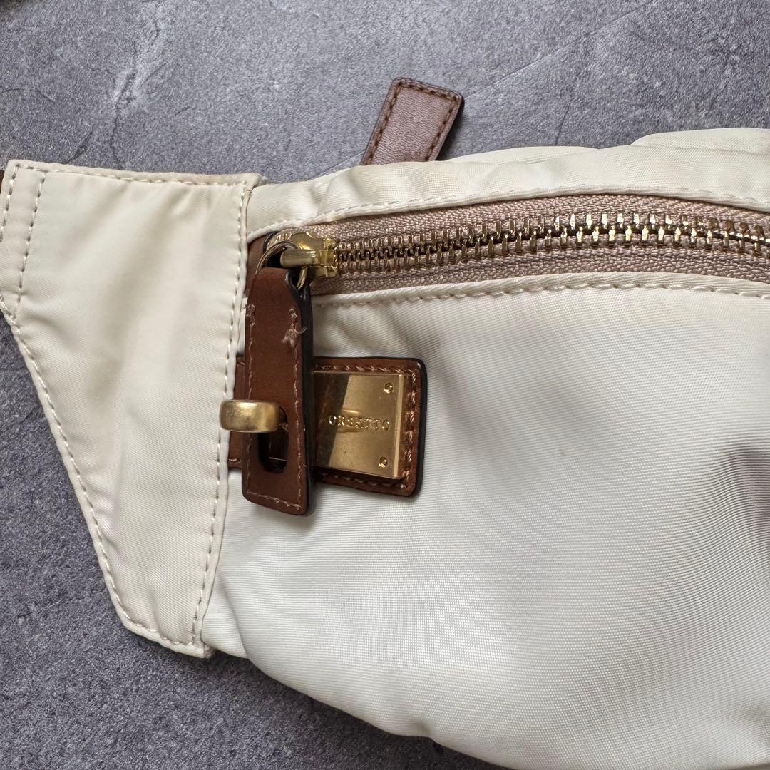 ORSETTO オルセット ナイロンボディバッグ ホワイト