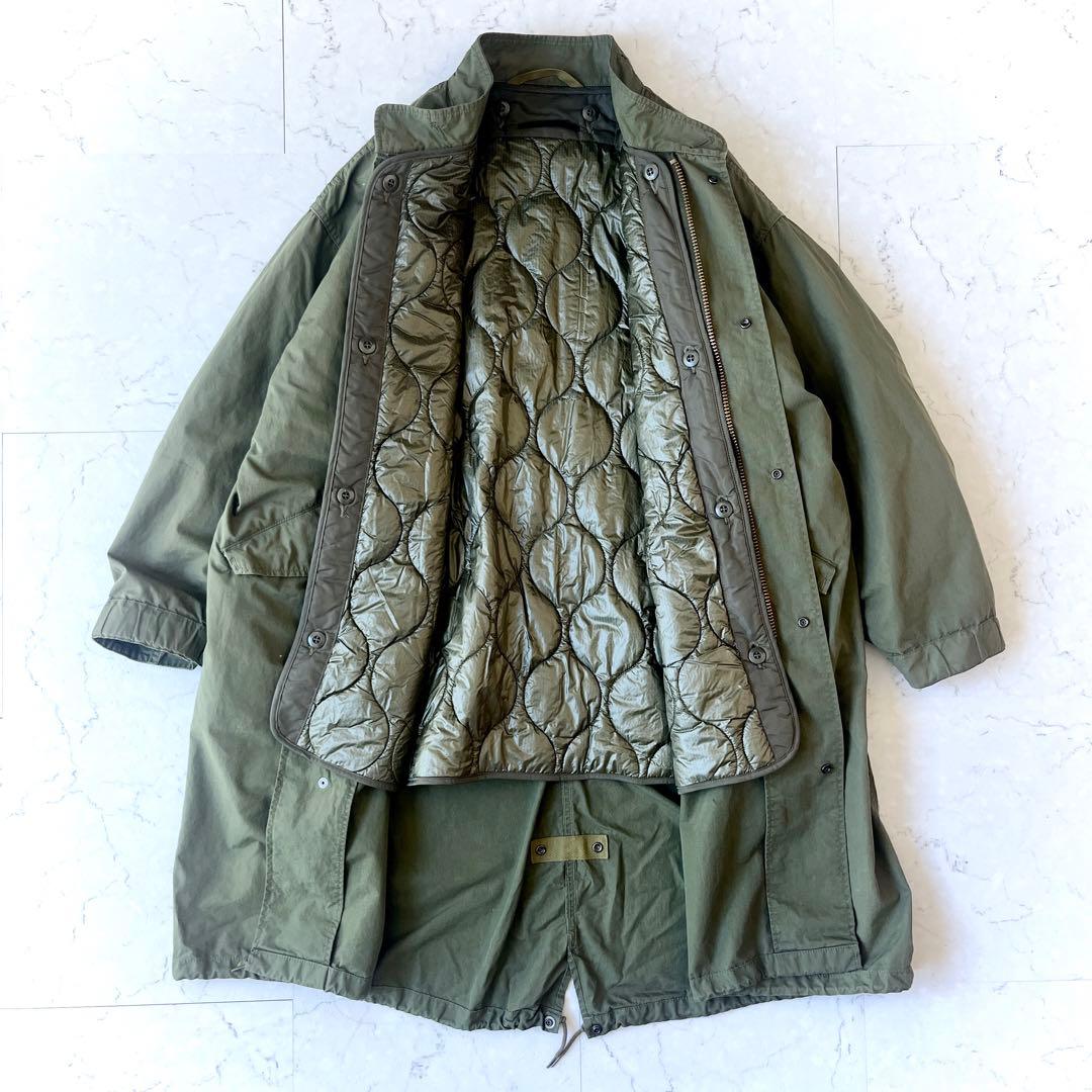 AP Studio アパルトモン系列 日本製 ライナー付き モッズコート カーキ