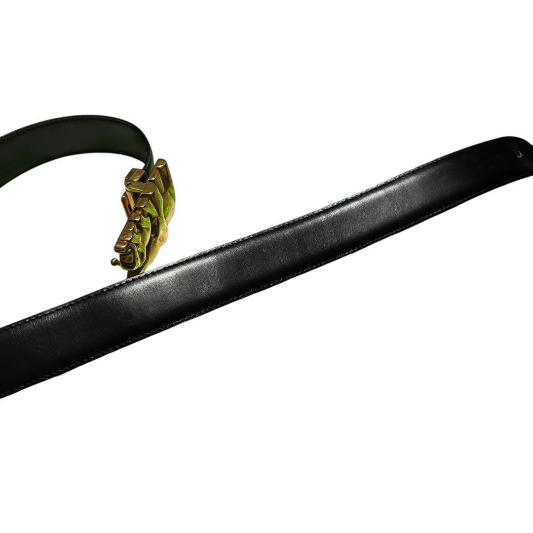 Cartier カルティエ 象 エレファント バックル ベルト ゴールド　レザー