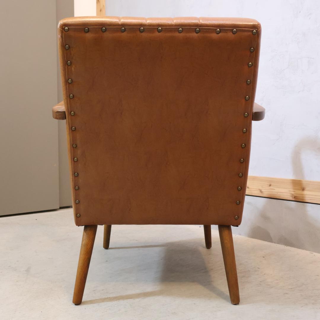 クラッシュゲート VESPA ホワイトオーク無垢材 シングルソファー アーム