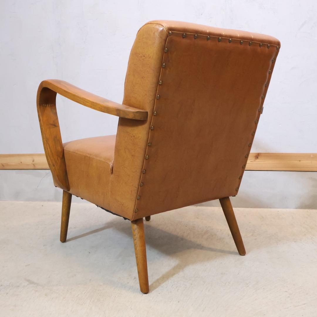 クラッシュゲート VESPA ホワイトオーク無垢材 シングルソファー アーム