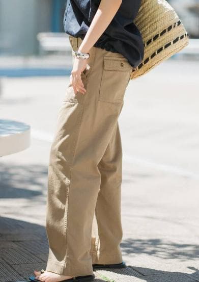 Spick and Span ルーズベイカーパンツ 38 ベージュ