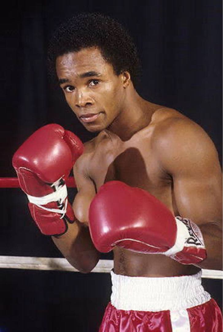 【お宝】シュガーレイレナード　サイン入りグローブ