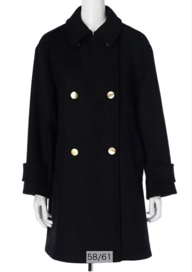 ☆新品タグ☆ジャスグリッティー ウールPコート 24AW M ¥58300