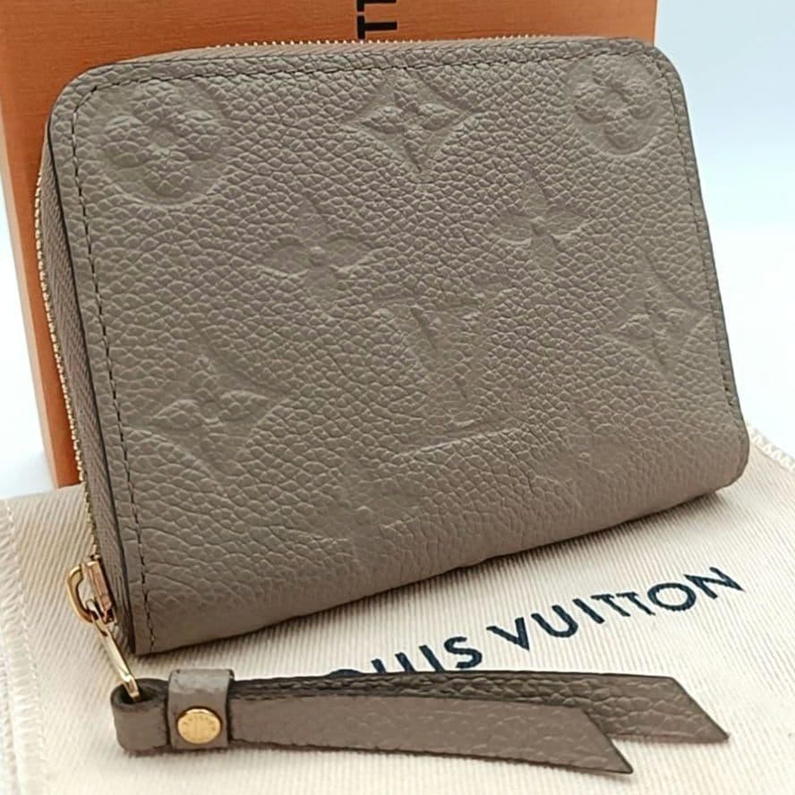 ルイヴィトン モノグラム　アンプラント　ジッピーパース　ベージュ　箱・袋付