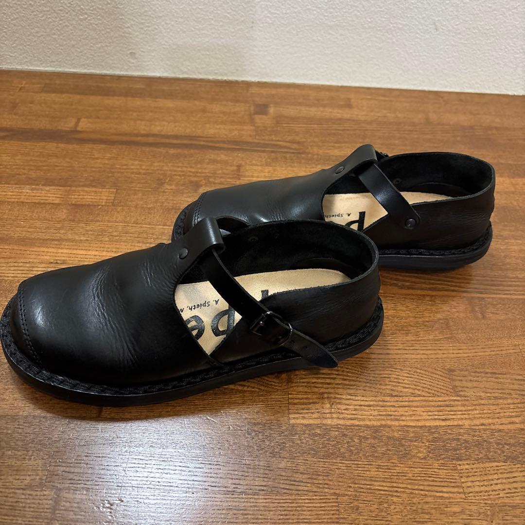 trippen 黒 レザー ローファー