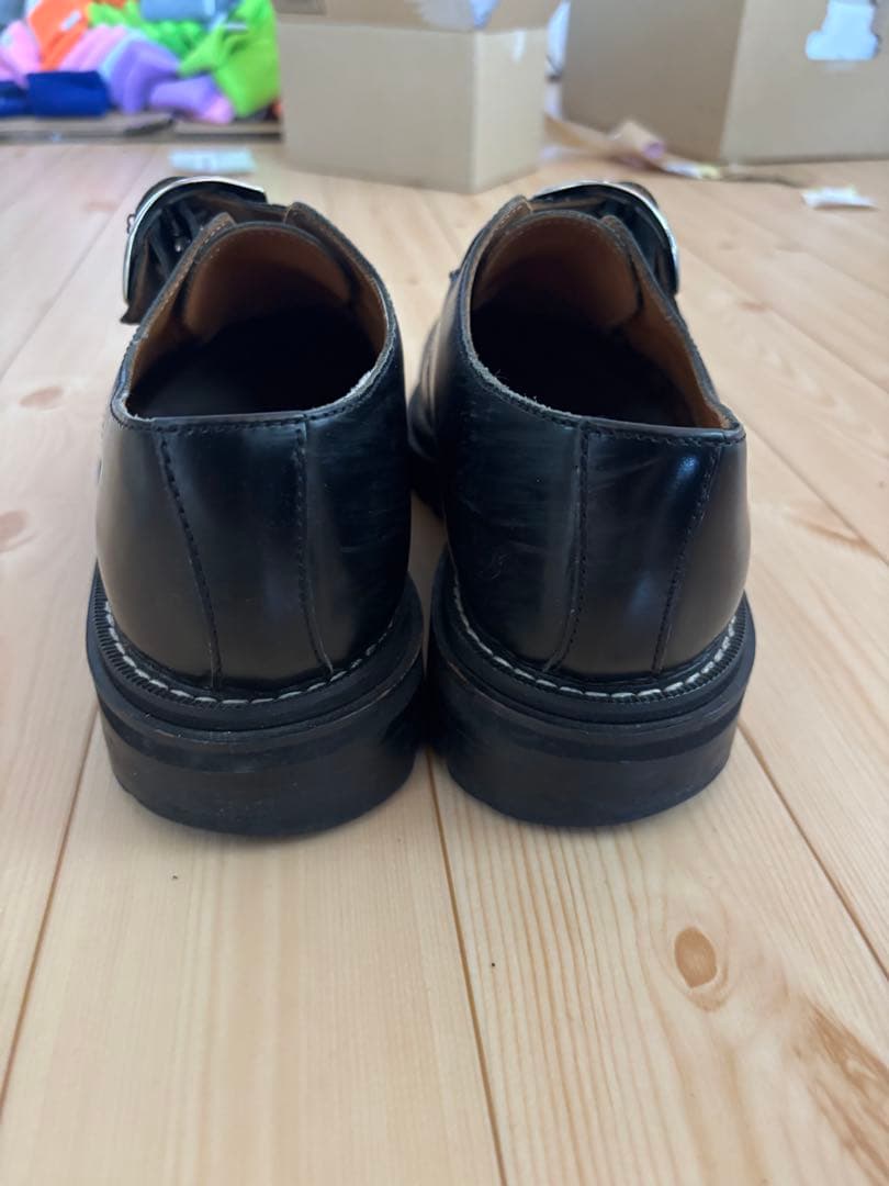 soe One Buckle Plain Toe Shoes（BLK）　1