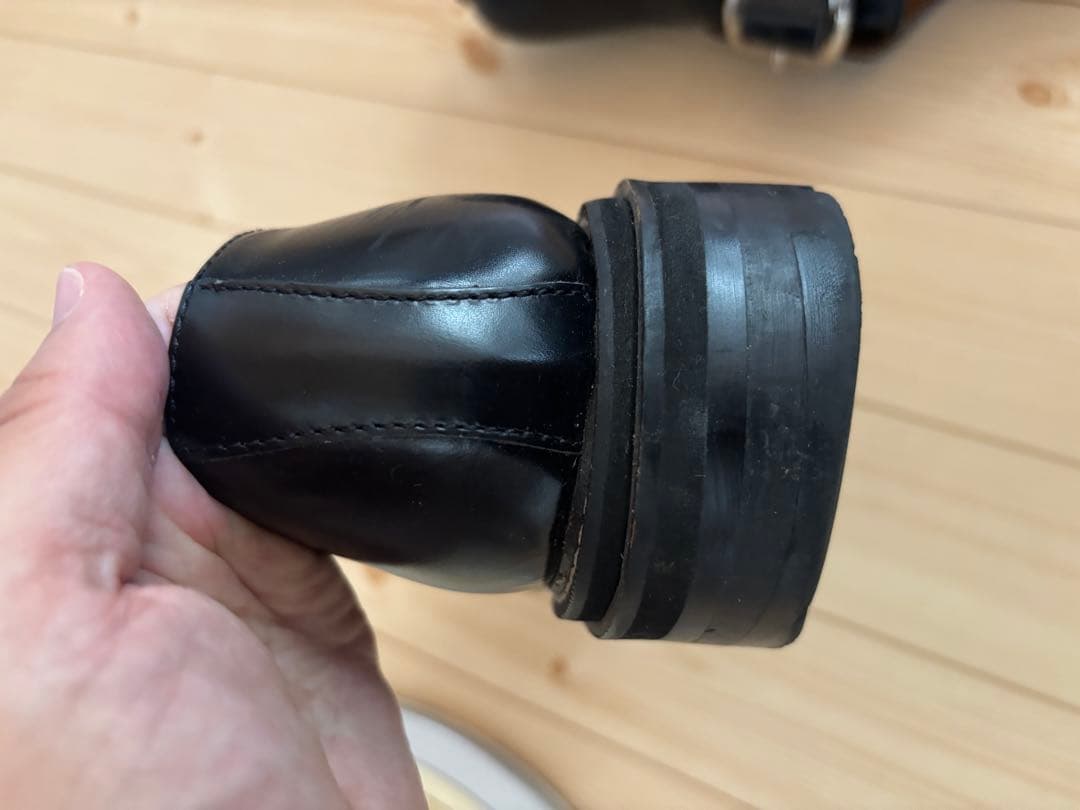 soe One Buckle Plain Toe Shoes（BLK）　1