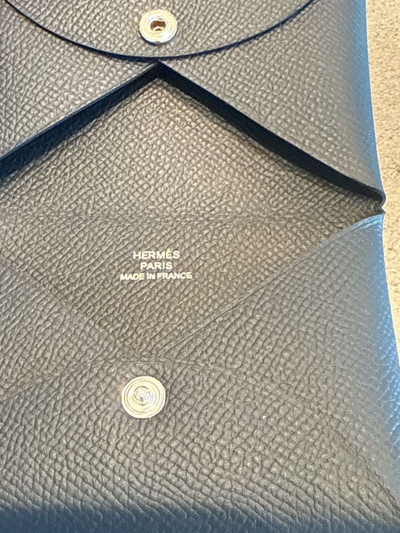 HERMES エルメス ガルヴィ　未使用品　ブルーインディゴ