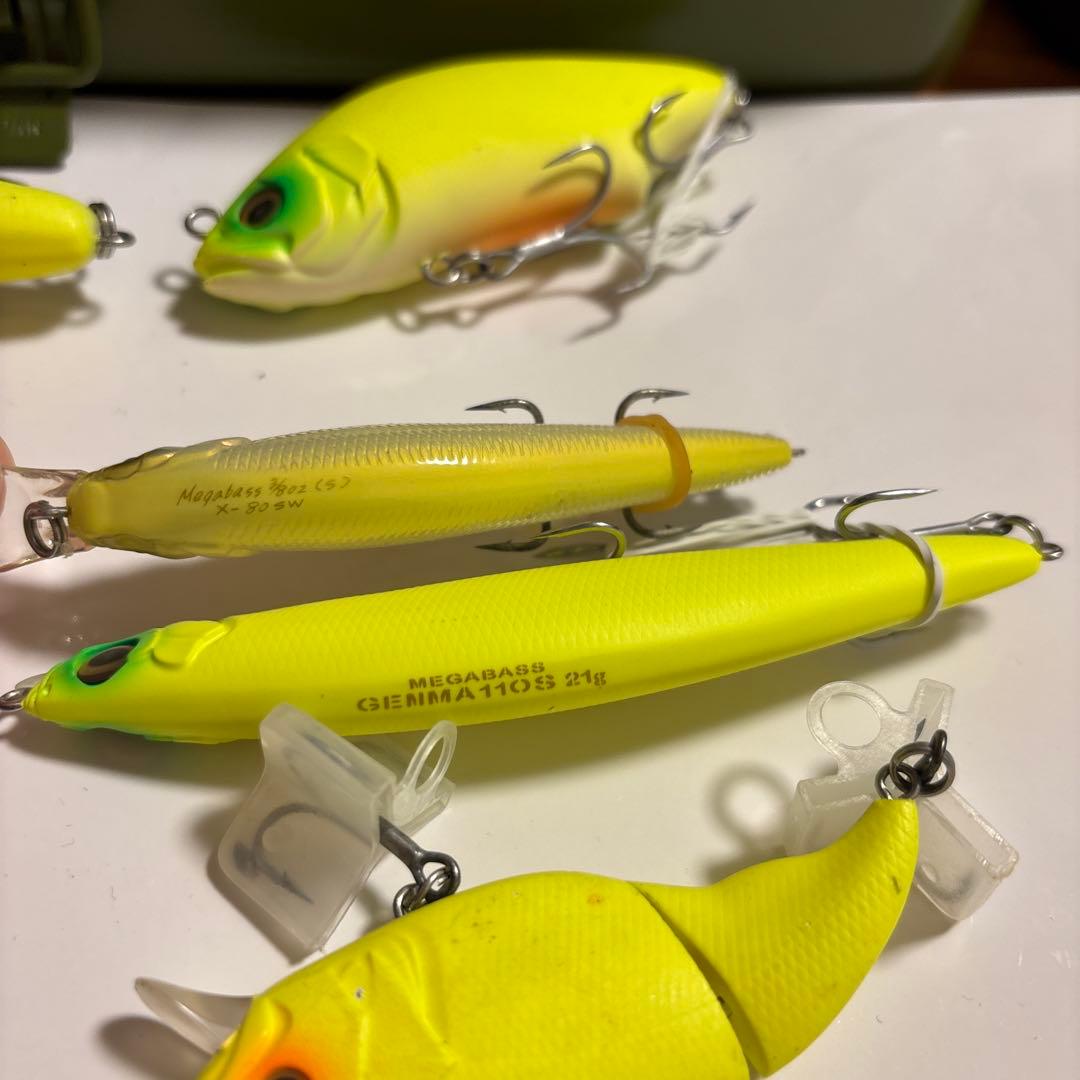 メガバスボックス付き　ルアーセット　カゲロウ　ハダラトラップ　ゲンマ　X80