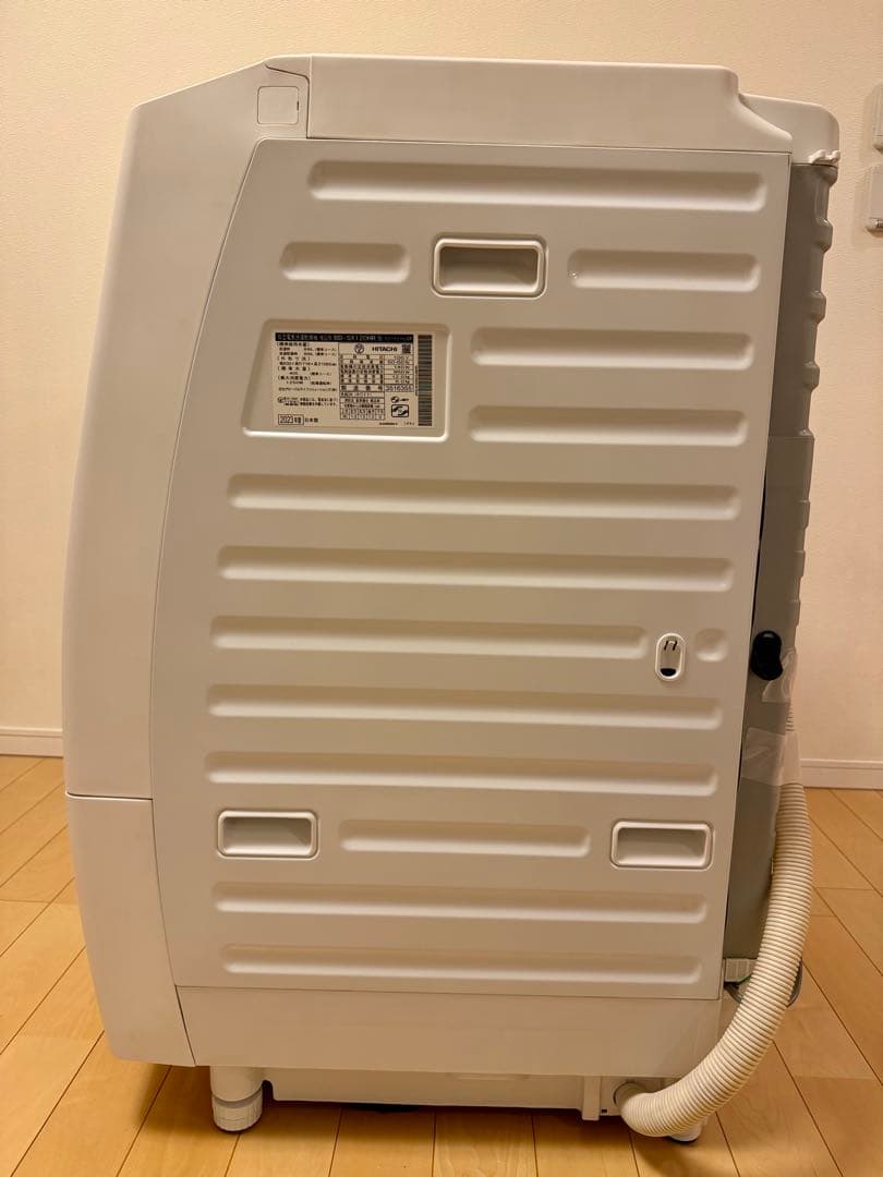 超美品 2023年製 日立ドラム洗濯乾燥12kg 全国配送 BD-SX120HR