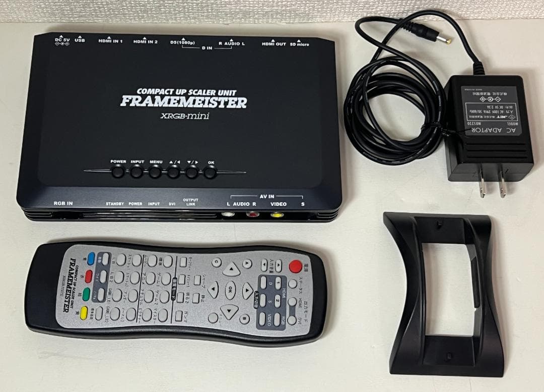 FRAMEMEISTER アダプタ、リモコン、ケーブル　SSなど動作確認