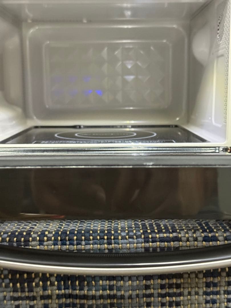 【洗浄消毒作業済】ニトリ　フラットテーブル　電子レンジ　EM-520X _BK