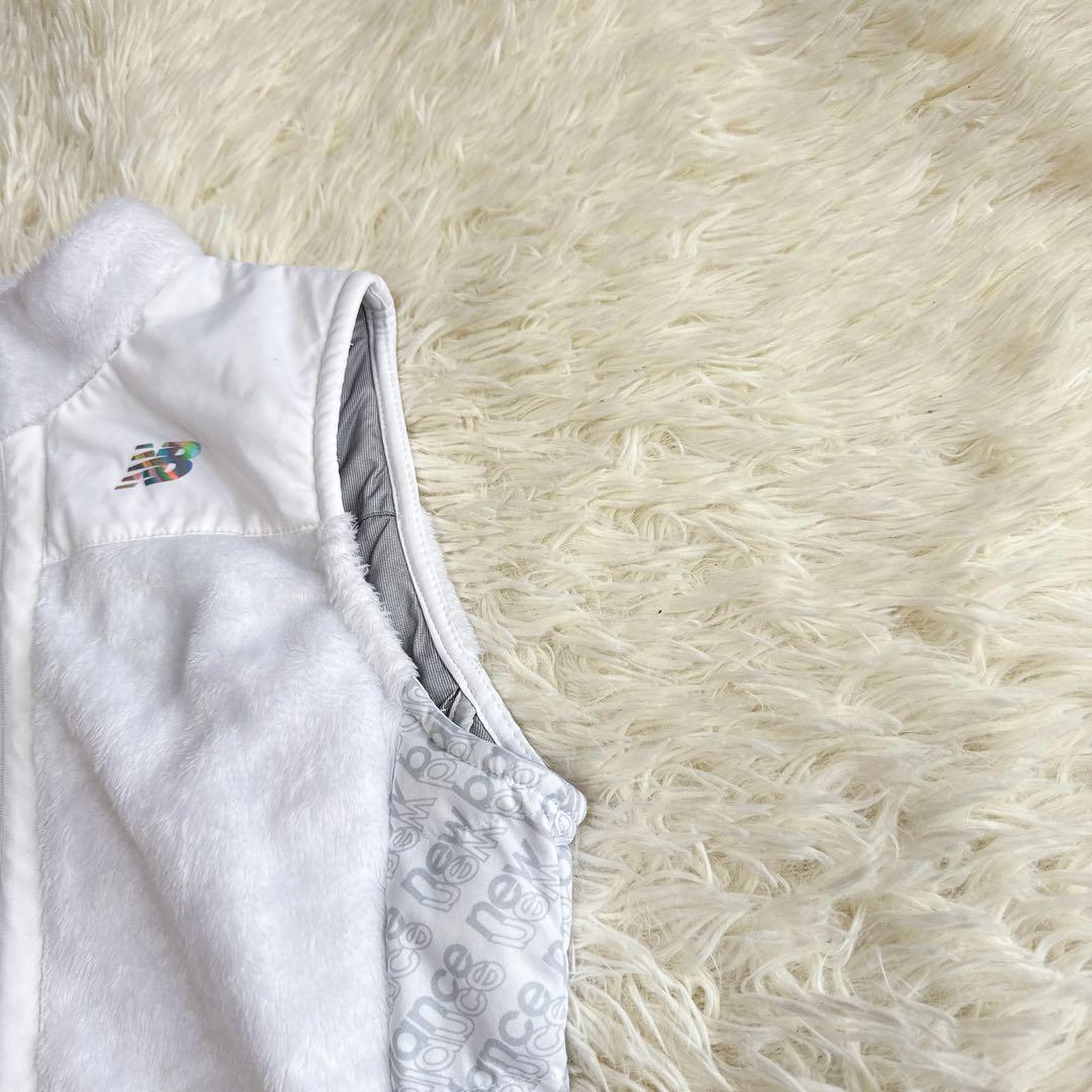 【ニューバランスゴルフ】美品 ワンピース ボア ホワイト 0サイズ レディース