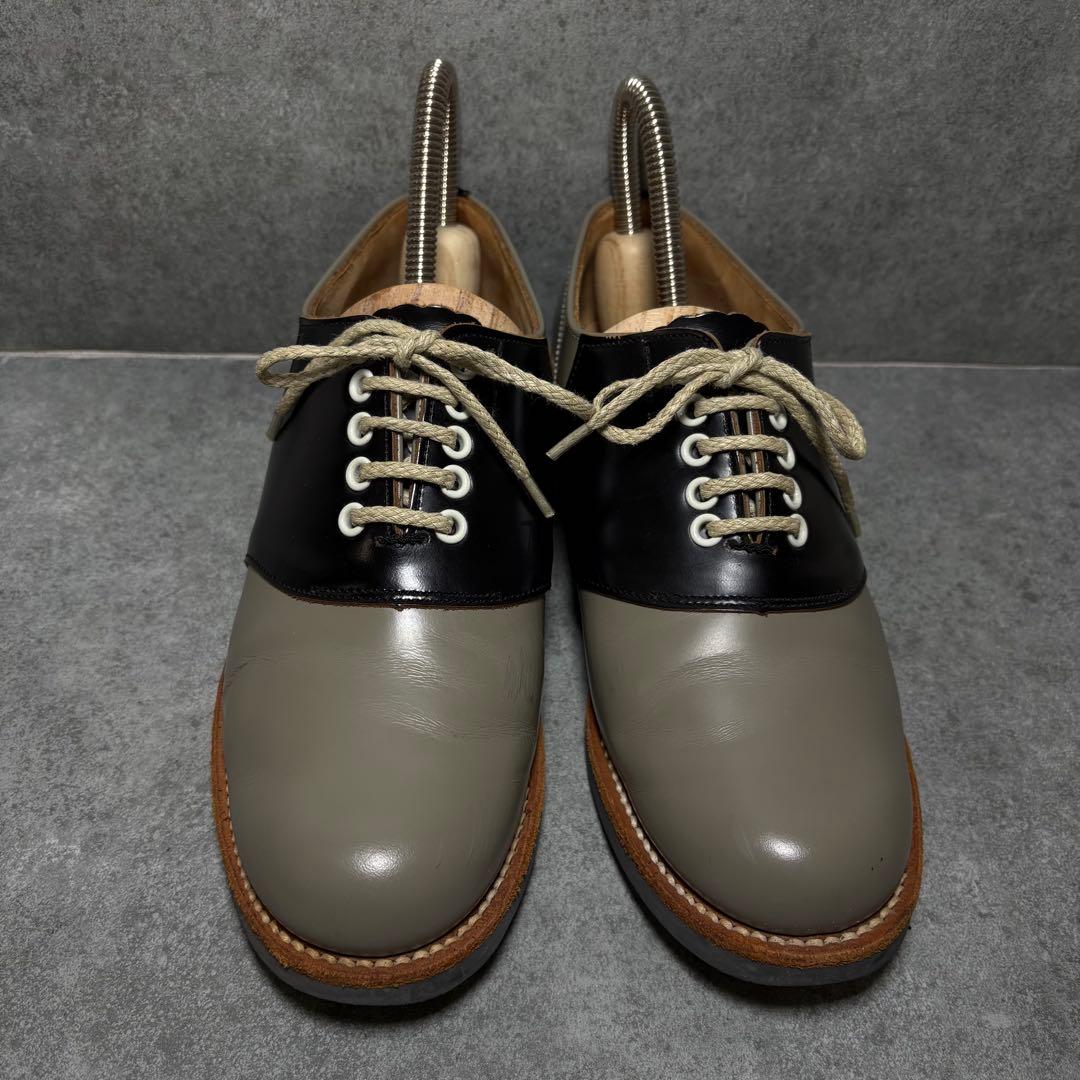 【極美品】REGAL サドルシューズ 2452 グレー 24cm プレーントゥ