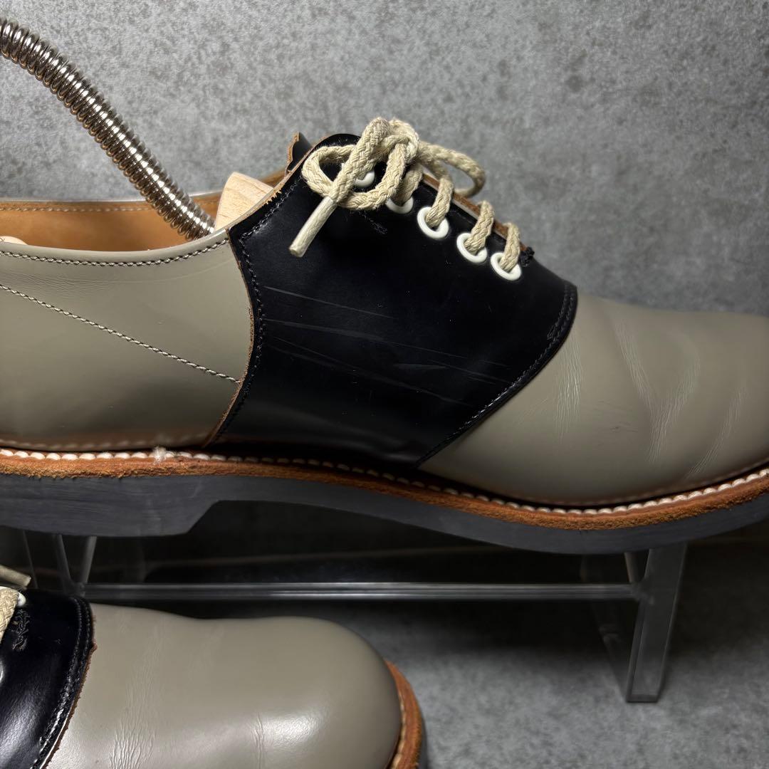 【極美品】REGAL サドルシューズ 2452 グレー 24cm プレーントゥ