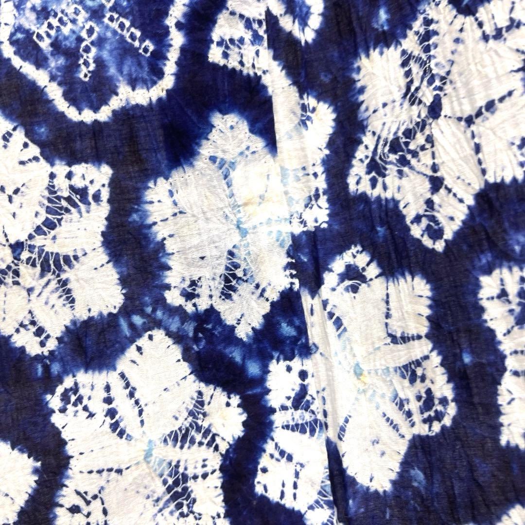 浴衣　有松鳴海絞り　梅花　グラデーション　ぼかし染め　着物　063a d