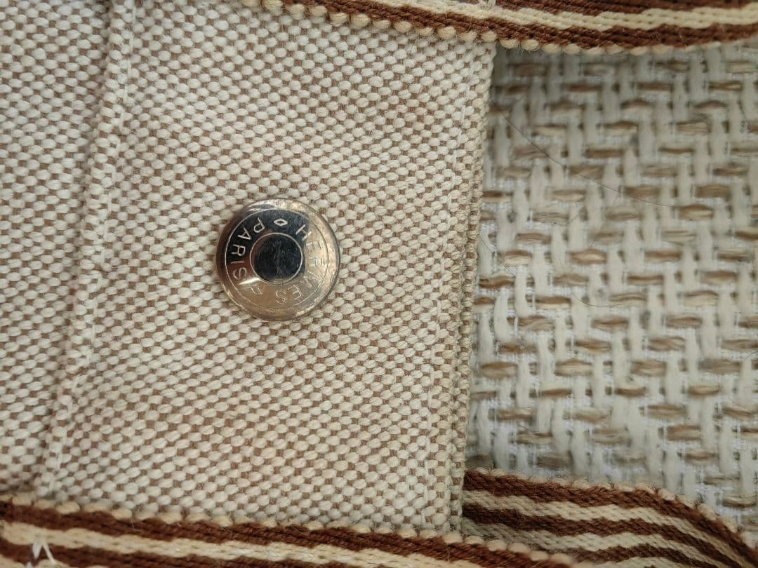 エルメス トートバッグ ベージュ ブラウン