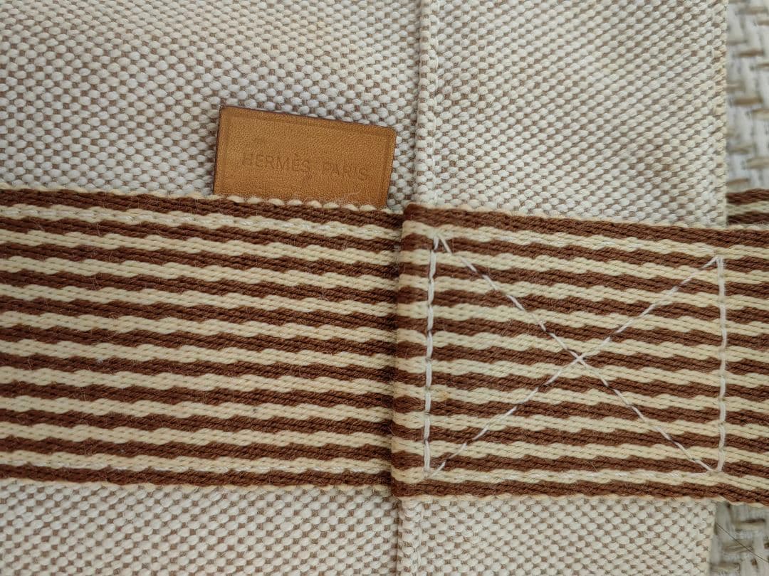 エルメス トートバッグ ベージュ ブラウン