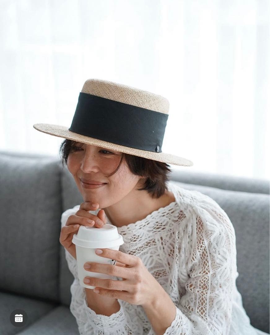 THE 9 SHOP KANKAN HAT 黒 カンカン帽 黒