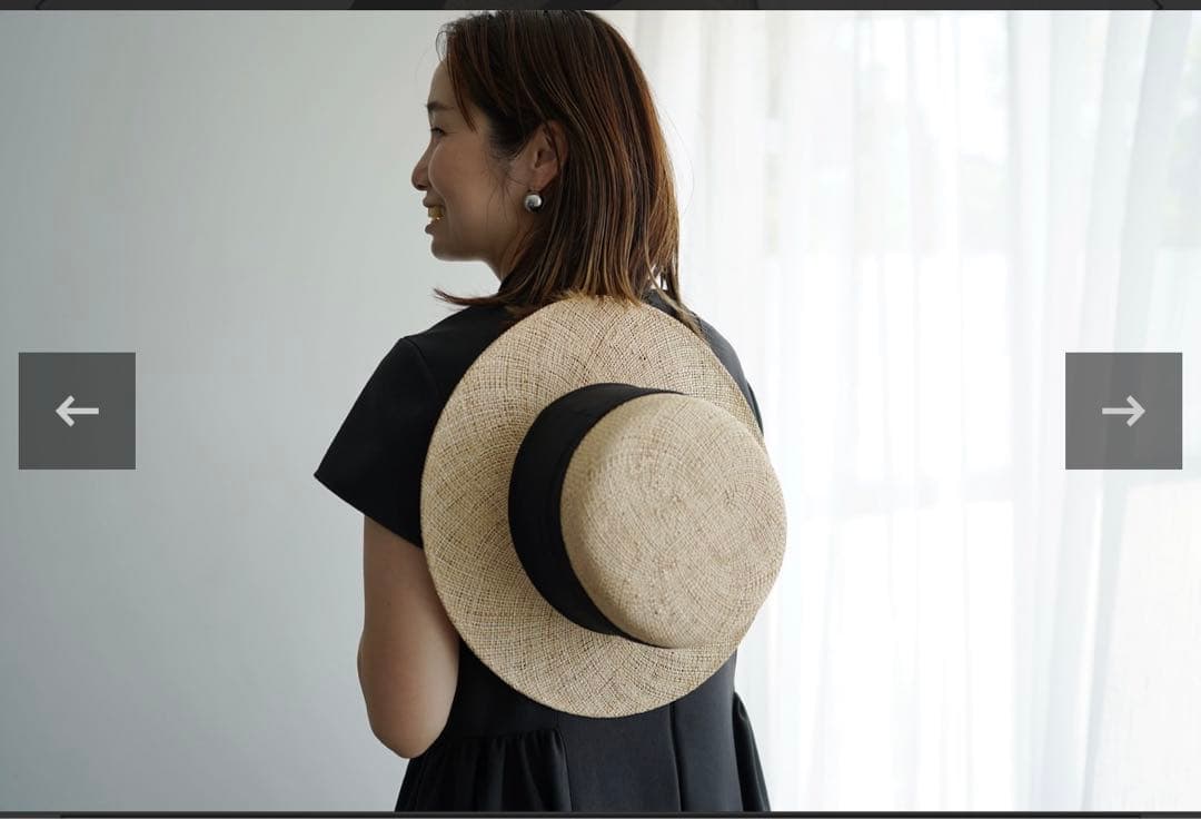 THE 9 SHOP KANKAN HAT 黒 カンカン帽 黒