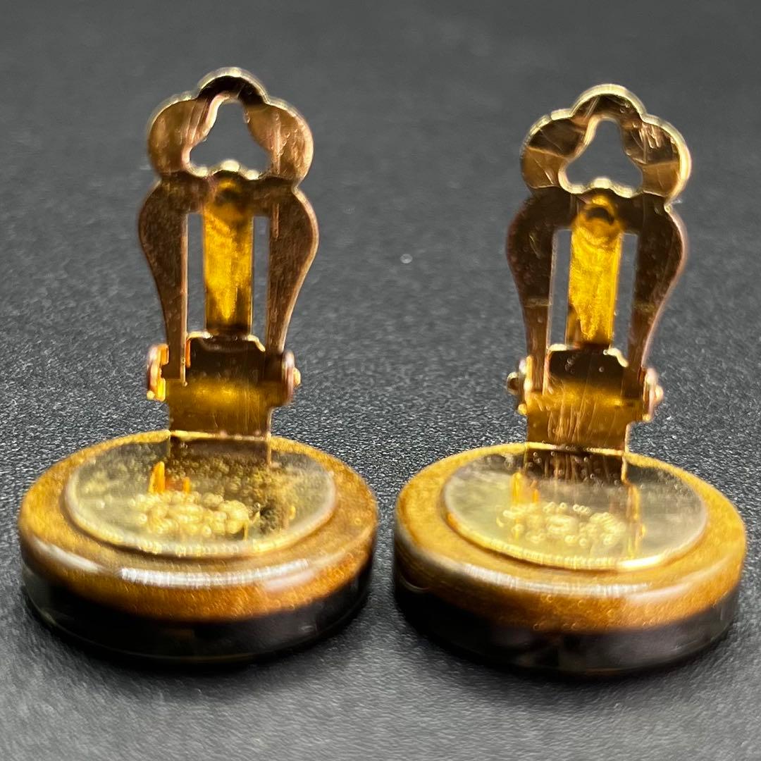 超希少 シャネル イヤリング クローバー ココマーク レジン ヴィンテージ