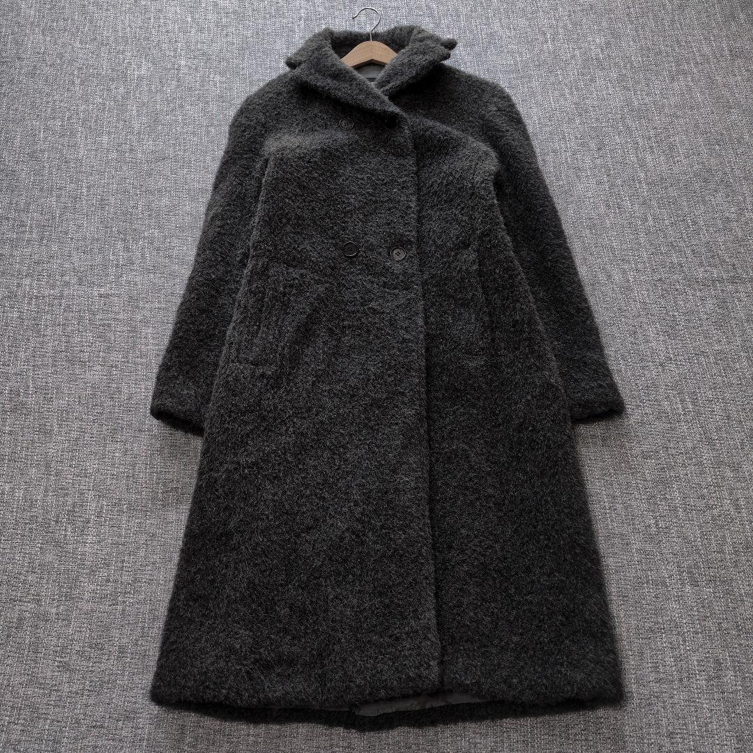 ジャンフランコフェレ　イタリア製　アルパカウール　シャギーコート　ゆったり