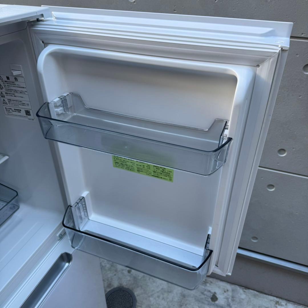 124⭐️2022年製美品★シャープ冷蔵庫ホワイトガラス扉　右、左開き　一人暮らし