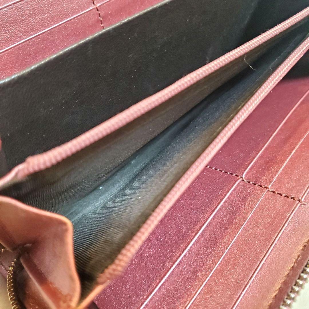 美品　GUCCI GG キャンバス ハート リボン インターロッキング 長財布