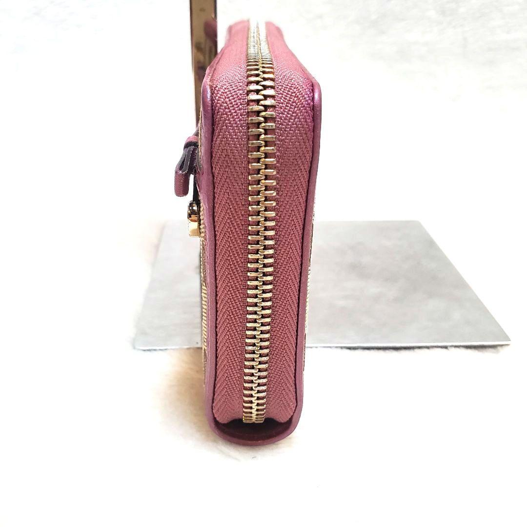 美品　GUCCI GG キャンバス ハート リボン インターロッキング 長財布