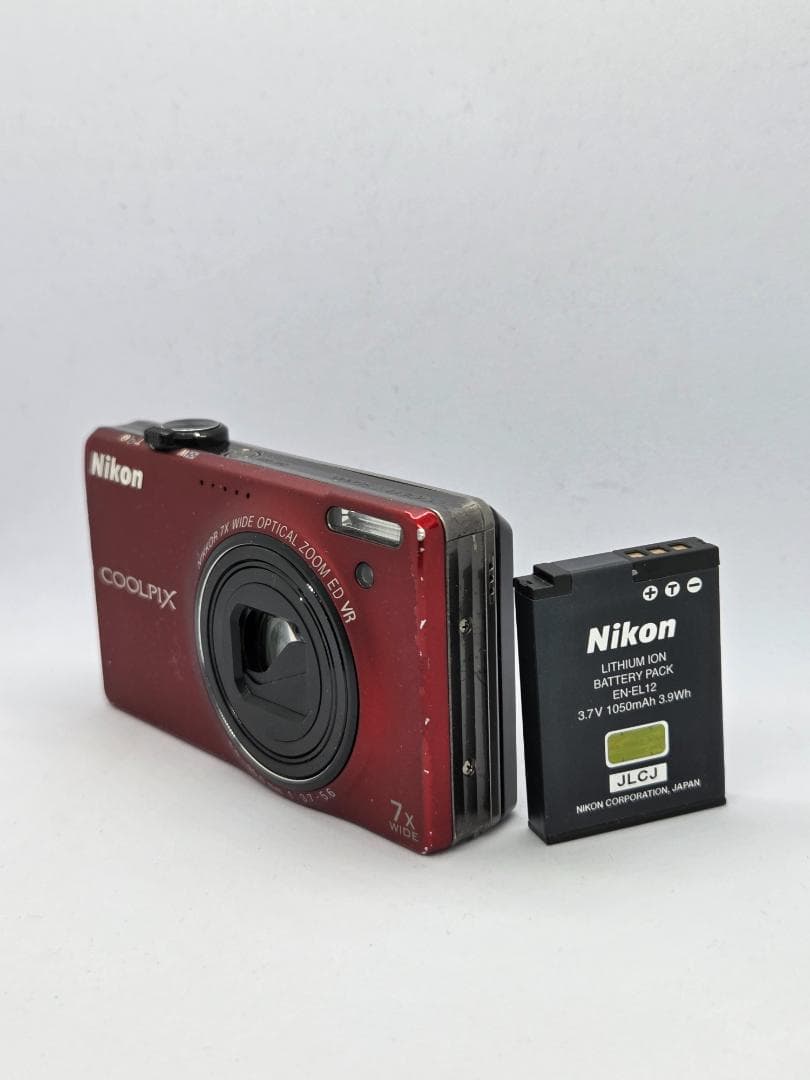 【スマホ転送OK】ニコン Nikon COOLPIX S6000 レッド