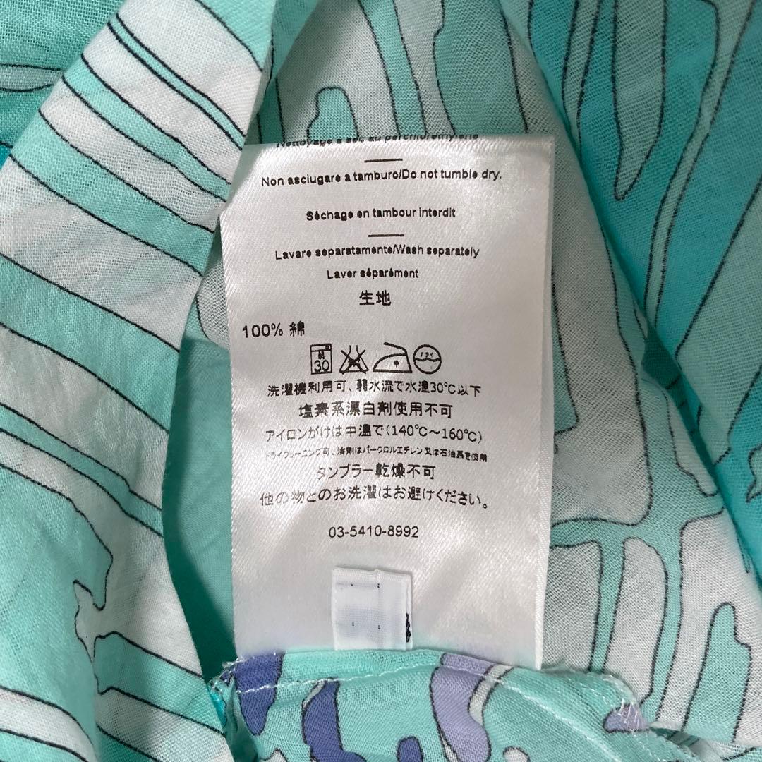 EMILIO PUCCI 総柄チュニック ライトブルー M エレガント