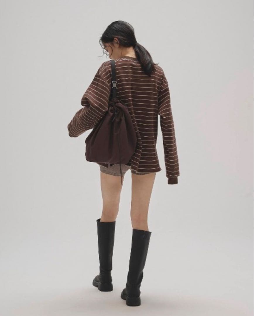 【美品】TODAYFUL Border Long T-shirts チョコ