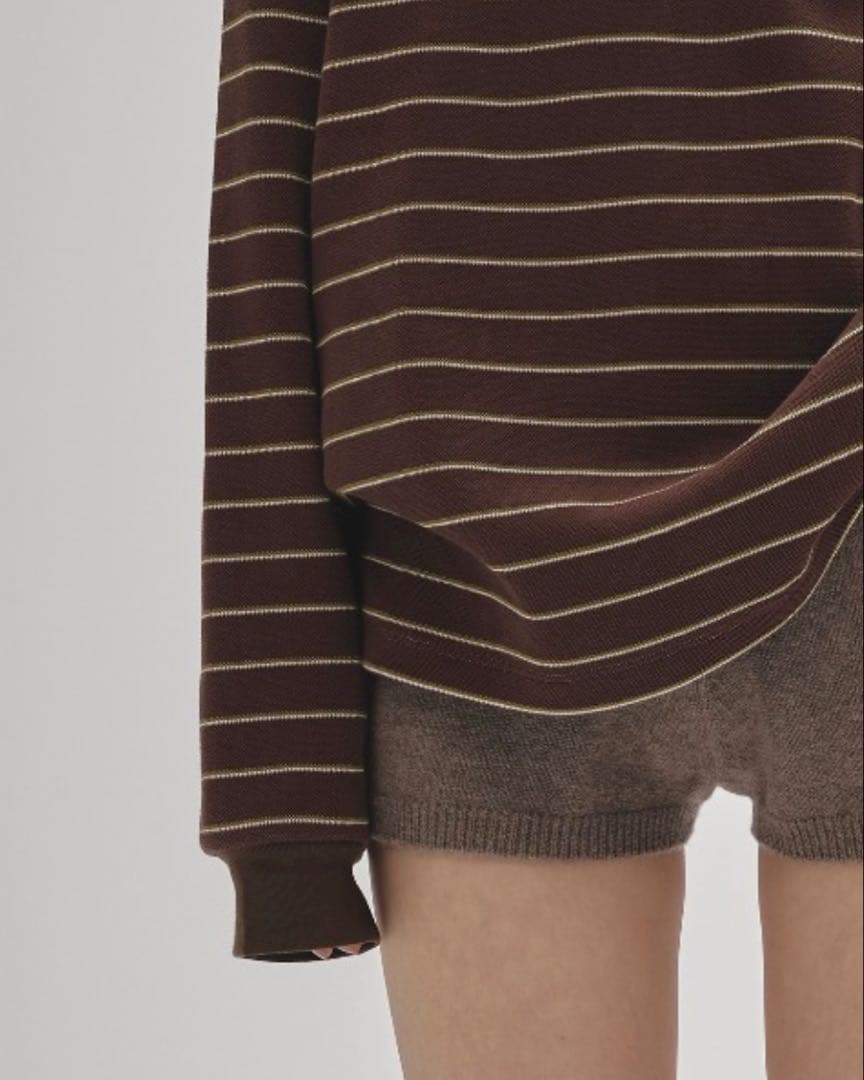 【美品】TODAYFUL Border Long T-shirts チョコ