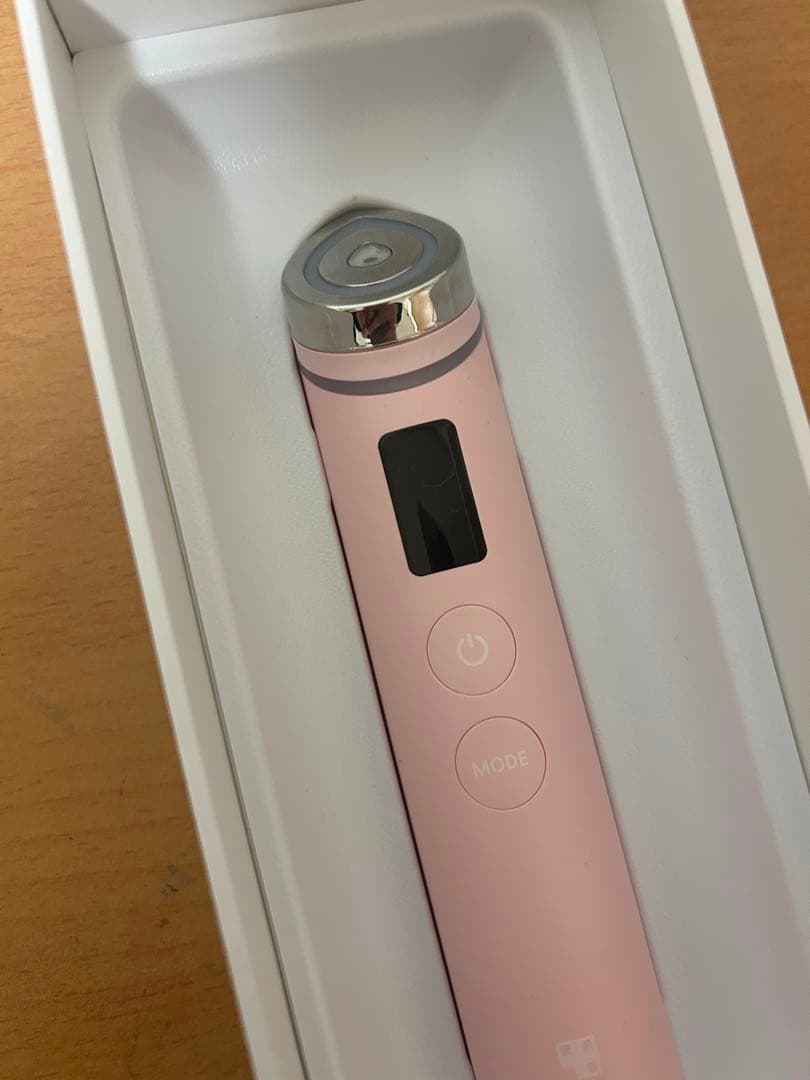 ピンク 美顔器 USB-C充電 デジタルディスプレイ