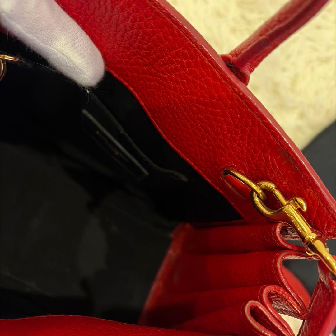 SAINT LAURENT レッド ハンドバッグ　サックドジュール