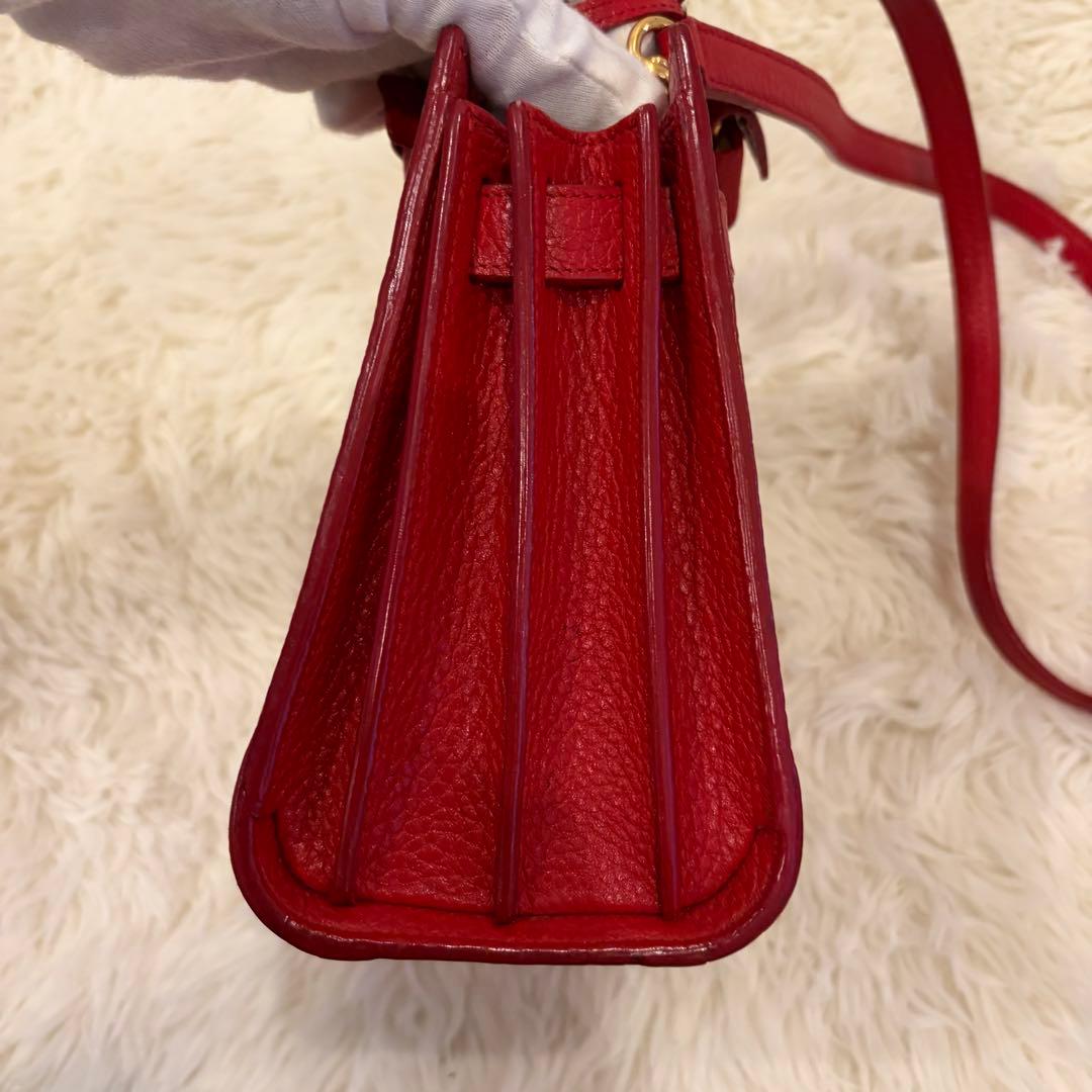 SAINT LAURENT レッド ハンドバッグ　サックドジュール
